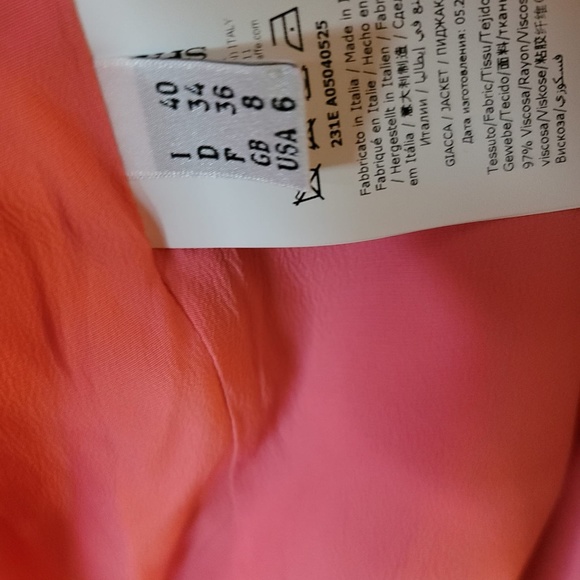 S/S 2023 Moschino Couture Jacket Woman Multicolor Barbie Pink, Purple, Mint - Picture 9 of 11